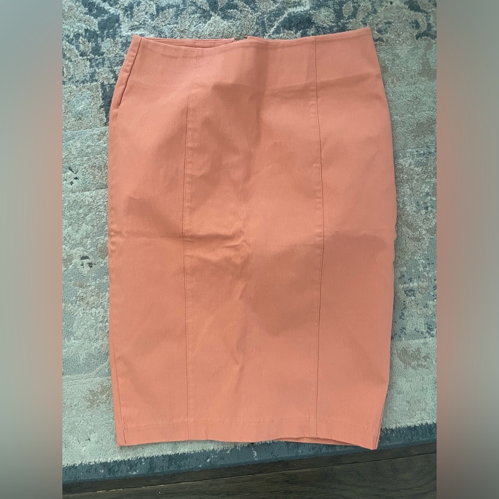 Forever 21 Coral Pencil Skirt Small